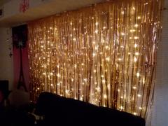 tableclothsfactory.com 8FT Rose Gold Metallic Tinsel Foil Fringe Curtains For Doorway & Party Backdrops - Blush Review