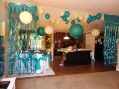 tableclothsfactory.com 8FT Blue Metallic Tinsel Foil Fringe Curtains For Doorway & Party Backdrops Review