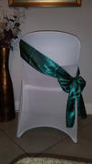 tableclothsfactory.com 5 Pack | Hunter Emerald Green Satin Chair Sashes | 6x106 Review