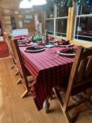 tableclothsfactory.com Buffalo Plaid Tablecloth | 60x126 Rectangular | Black/Red | Checkered Polyester Tablecloth Review