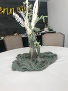 tableclothsfactory.com 10FT Gauze Table Runner Cheesecloth Fabric For Wedding Arch, Arbor Decor - Dusty Sage Green Review