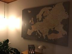 Trip Map Europe Push Pin Map - Grey Cream (Detailed) Review