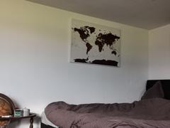 Trip Map Push Pin World Map - Burgundy (Detailed) Review