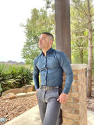 TAILORED ATHLETE Essential Dress Shirt in Light Blue Review