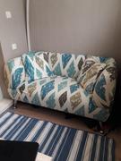 DecorZee Brown / Blue Diamond Pattern Sofa Couch Cover Review