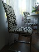 DecorZee Black & White Zebra Print Dining Room Chair Cover Review