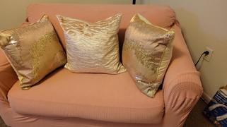 DecorZee Solid Ribbed Plush Velvet Elastic Sofa Couch Cover Review
