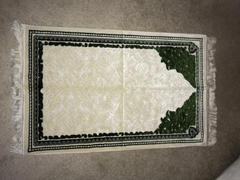 Modefa Plush Velvet Islamic Prayer Rug Sina - Simple Green Review