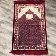 Modefa Amber Velvet Islamic Prayer Rug Kaba Red 2 Review