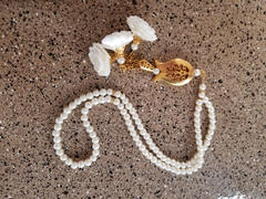 Modefa Islamic Tesbih Acrylic Pearl 99 Count Prayer Beads with Rose & Tulip Tassel - Metallic White Review