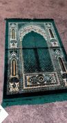 Modefa Double Plush Wide Islamic Prayer Rug - Floral Mihrab Green Review