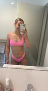 Kulani Kinis Minimal Bikini Top - Barbie Pink Ribbed Review