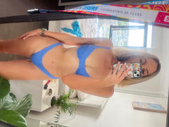 Kulani Kinis Minimal Cheeky Bikini Bottom - Breezy Blue Ribbed Review