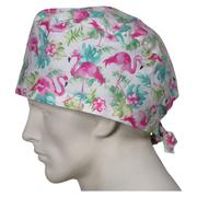 SurgicalCaps.com XL Scrub Caps Pink Flamingos Review