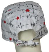 SurgicalCaps.com XL Scrub Caps EKG white Review