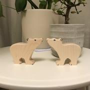 Rockaway Toys Holztiger Polar Bear, Small, Head Raised Review