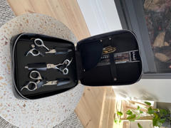iCandy Scissors iCandy Luxury Black Leather 7pcs Scissor Collection Case Review