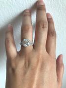 Kobelli Cushion Brilliant Moissanit und Diamond Halo Bridal Wedding Rings Set 2 3/8 CTW 14k White Gold Review