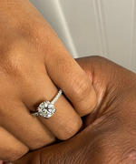 Kobelli Moissanite and Lab Grown Diamond Engagement Ring 2 1/10 CTW 14k White Gold (GH/VS, DEF/VS) Review