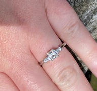 Kobelli Asscher Diamond 3-Stone Engagement Ring 1/2ct.tw 14K White Gold Review