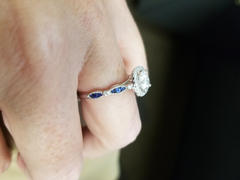 Kobelli Moissanite and Blue Sapphire Ring Review