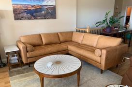Poly & Bark Napa Leather Corner Sectional Sofa Review