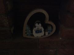 KC Cottage Christmas Penguin Heart Scene Review