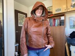 FADCLOSET Sasha High Fashion Womens Hooded Leather Jacket Review
