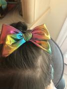 Pink Chicken Bow - Iridescent Rainbow Review