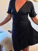 Quince Washable Stretch Silk Wrap Dress Review