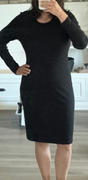 Quince Tencel Rib Knit Long Sleeve Dress Review