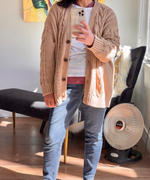 Quince 100% Organic Cotton Oversized Cable Cardigan  Review