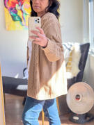 Quince 100% Organic Cotton Oversized Cable Cardigan  Review
