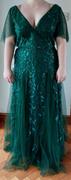 Ever-Pretty UK Romantic Shimmery V Neck Ruffle Sleeves Maxi Long Evening Gowns Review