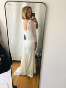 Ever-Pretty UK Swag-sleeves V Neck Floor Length Fishtail Wedding Dress Review