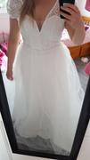 Ever-Pretty UK A line V neck Wedding Gown with Cover Sleeves Review