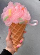 Nectar Bath Treats Large Pink Ice Cream Cone Exfoliating Sponge Review