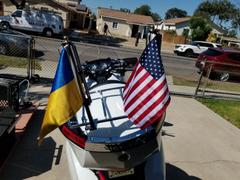 X50 Flag Mounts Motorcycle Flag Mount With 8x11in Arizona State Flag Review