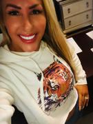 k.alley lifestyle Abstract Tiger Cropped Hoodie Review