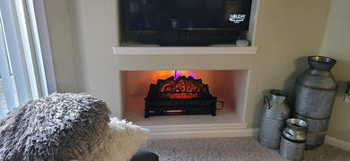 TURBRO Support Team Eternal Flame EF26-PB Electric Fireplace Logs Review