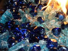 TURBRO Support Team 10 lbs Tempered Fire Glass Diamonds - Cobalt Blue Review