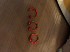 Ouferbodyjewelry 2PCS Orange 14G-20G Steel Horseshoe Septum Ring Review