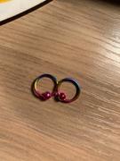 Ouferbodyjewelry 2Pcs 20G Rainbow Captive Bead Nose Ring 16G Septum Ring Review