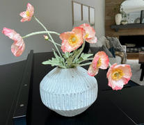 RusticReach Silk Common Poppy Flower Stem in Pink or White 22 Tall Review