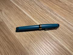 Bunbougu.com.au Sailor Pro Gear Slim Shikiori Rain Sound 21K Gold Fountain Pen - Teal - Medium Fine Nib Review