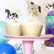 Illume Partyware Gold Glitter Cupcake Wrapper - Pack of 12 Review