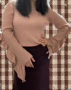 J.ING Blush Ribknit Ruffle Sleeve Sweater Review