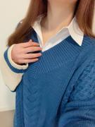 J.ING Big Blue Cable Knit Sweater Review
