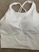 J.ING Opal White Strappy Back Performance Crop Review