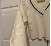 J.ING Val White V-Neck Sweater Review